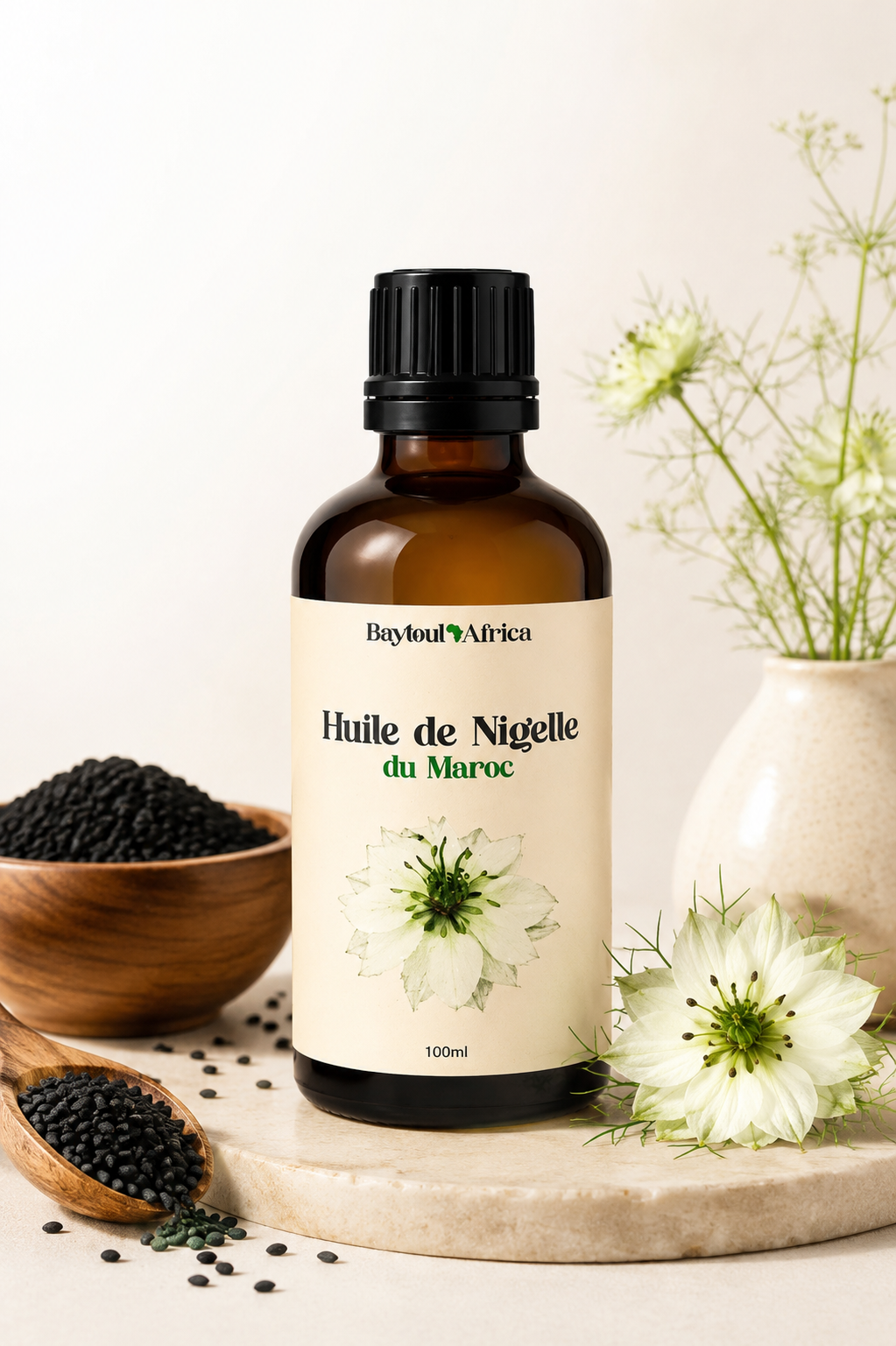 Huile de Nigelle du Maroc 100 ml - Baytoul Africa