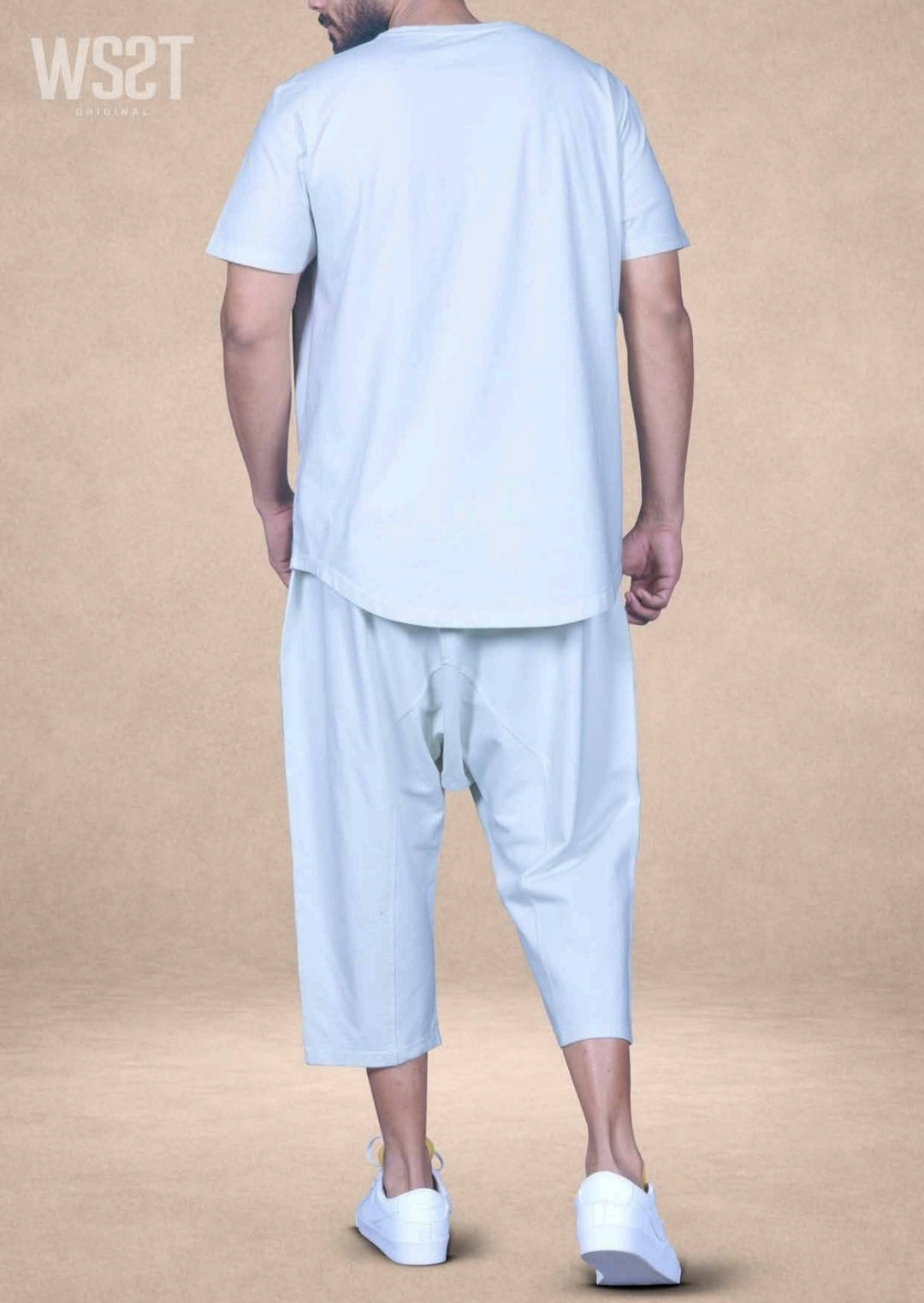 Ensemble WS2T Original Homme – T-shirt & Sarouel 2 Pièces 100% Coton