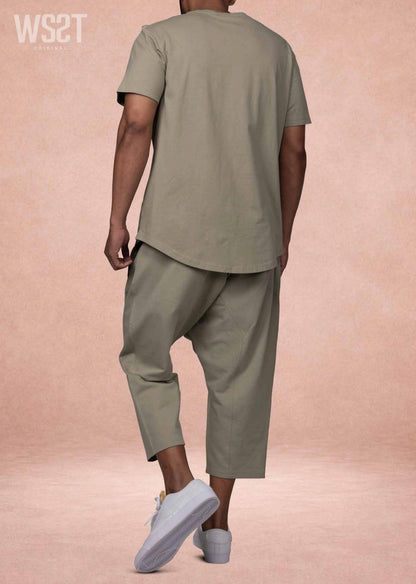 Ensemble WS2T Original Homme – T-shirt & Sarouel 2 Pièces 100% Coton