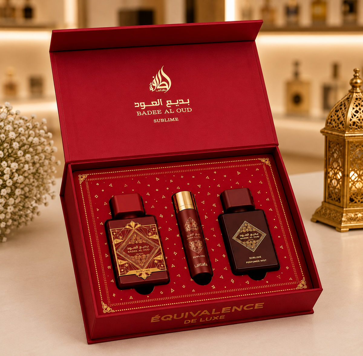 Coffret Bade’e Al Oud Sublime – Lattafa | 3 pièces