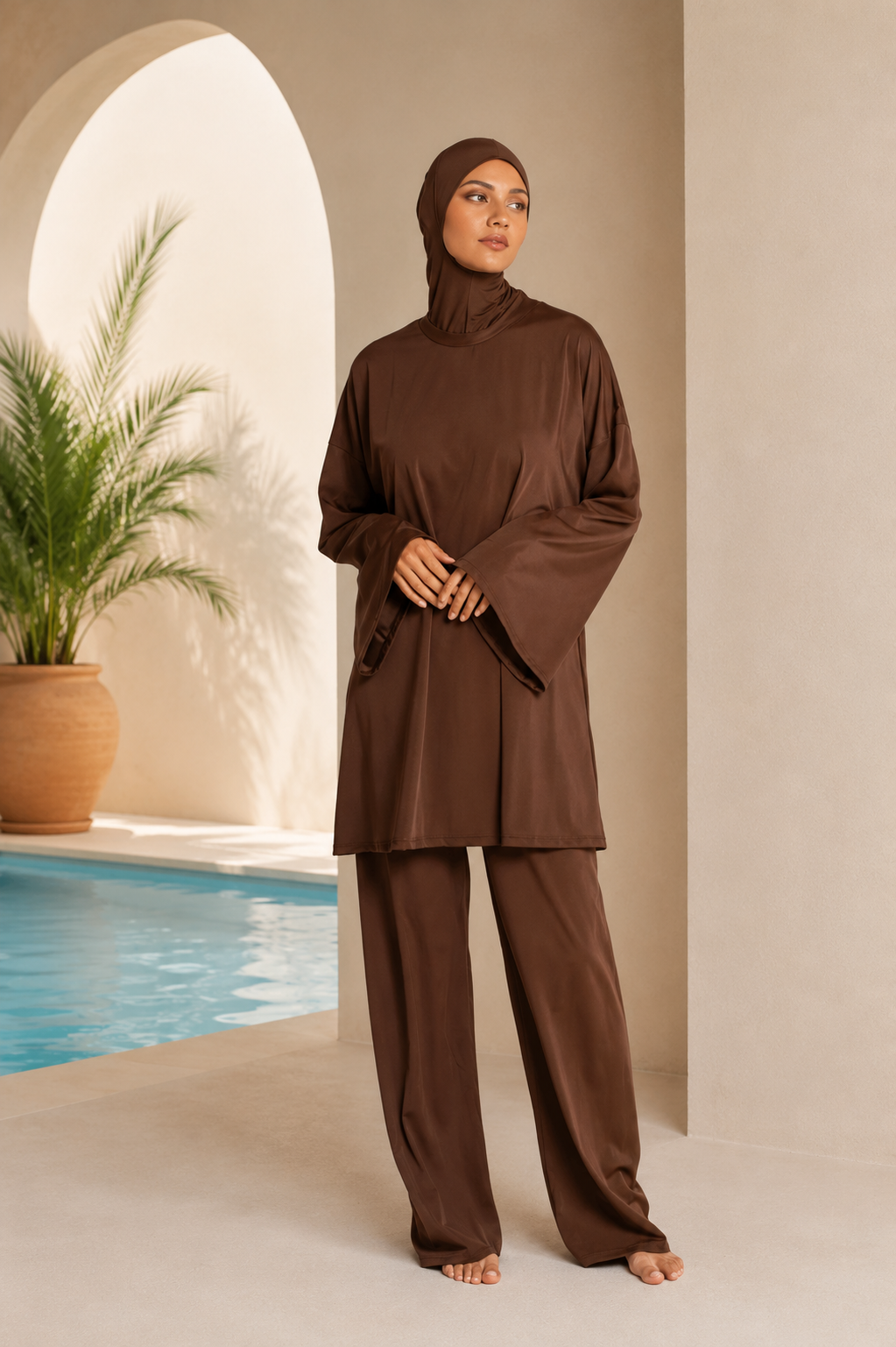 Burkini Baya 4 pièces – Burkini couvrant avec hijab intégré