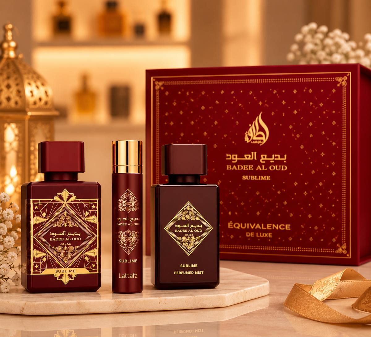 Coffret Bade’e Al Oud Sublime – Lattafa | 3 pièces