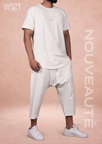 Ensemble WS2T Original Homme – T-shirt & Sarouel 2 Pièces 100% Coton