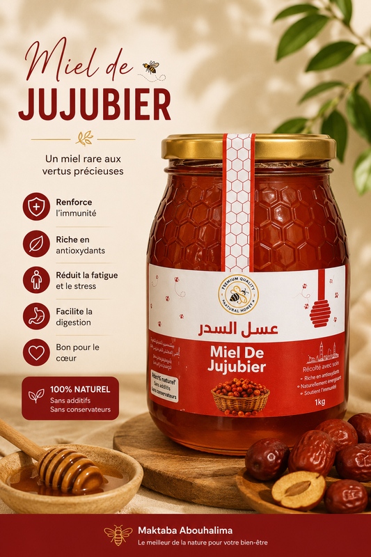 Miel de Jujubier naturel 1 kg – Manahil Bladi