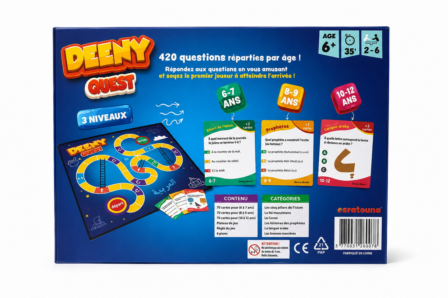 Deeny Quest – Jeu de société musulman éducatif