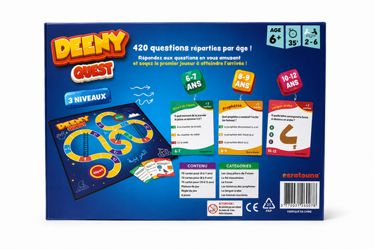 Deeny Quest – Jeu de société musulman éducatif