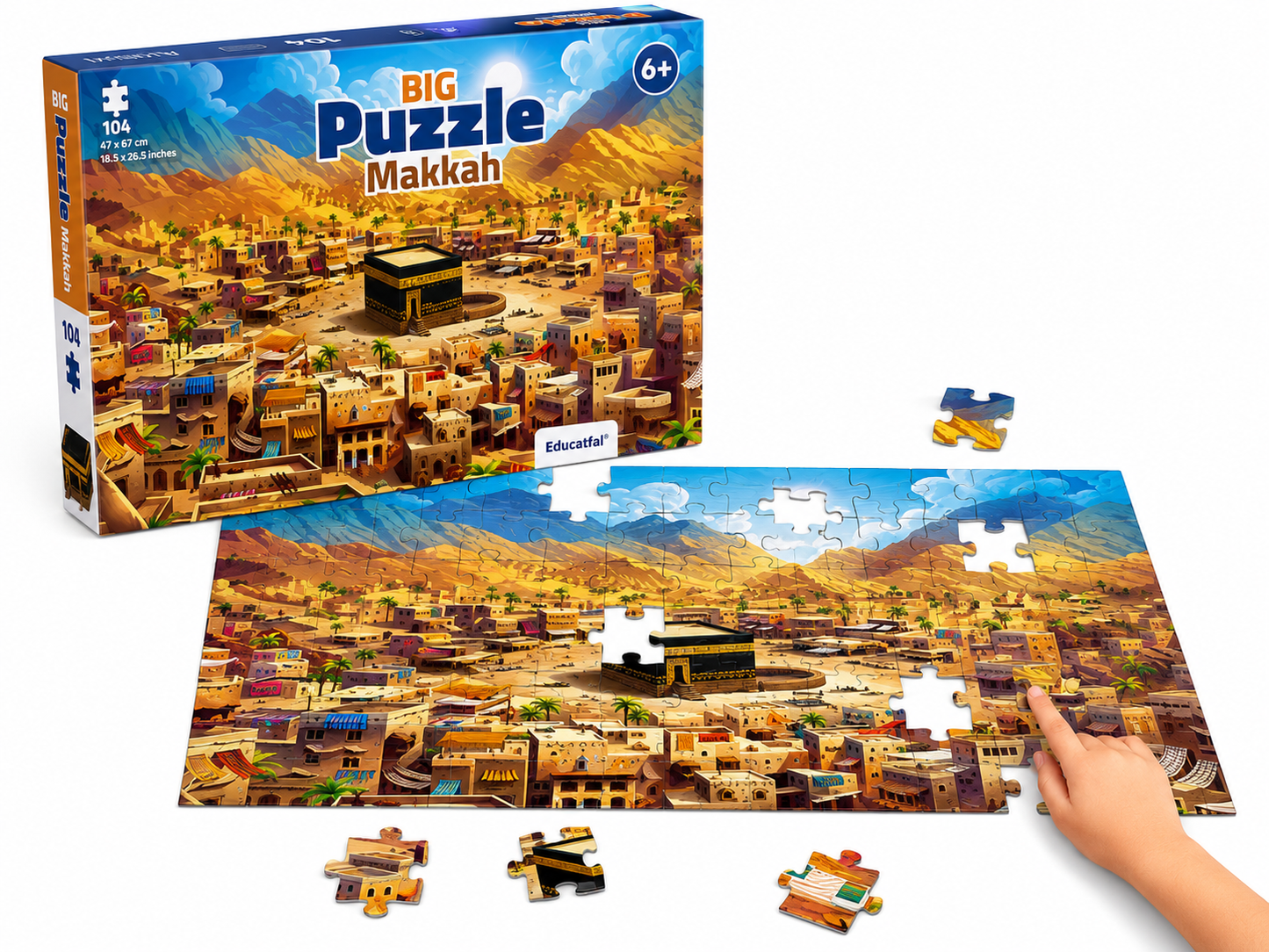 Big Puzzle Makkah – Puzzle éducatif 104 pièces