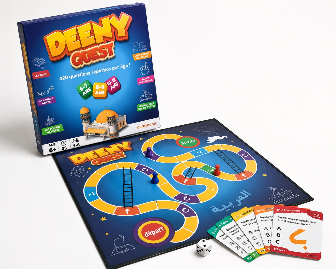 Deeny Quest – Jeu de société musulman éducatif